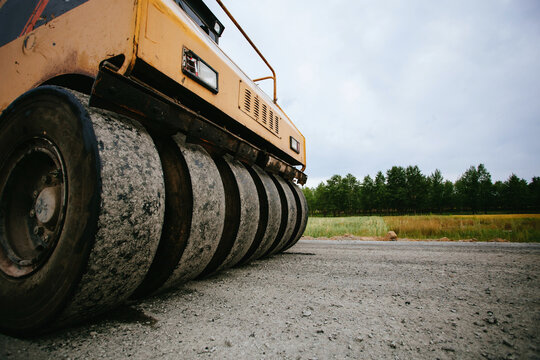 building a new road on grassland