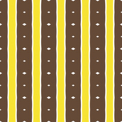 Vector seamless pattern texture background with geometric shapes, colored in brown, yellow, white colors