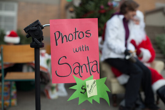 Santa Photo by donation.