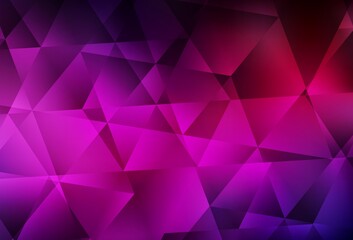 Fototapeta premium Dark Pink vector abstract mosaic pattern.