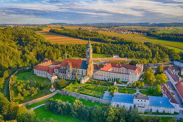 Stift Zwettl monastery in the Waldviertel region, Lower Austria. - obrazy, fototapety, plakaty