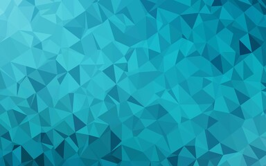 Fototapeta na wymiar Light BLUE vector triangle mosaic template. Colorful illustration in Origami style with gradient. Polygonal design for your web site.