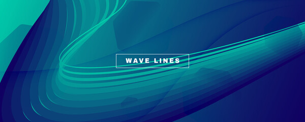 Dark Dynamic Wave. Flow 3d Concept. Vivid 