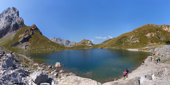 Panorama Wolayer See in Oberk&auml;rnten / Karnische Alpen / &Ouml;sterreich