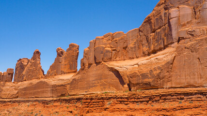 Fototapeta premium Park avenue(Sand Stone arche) in Arches national park, Utah, USA