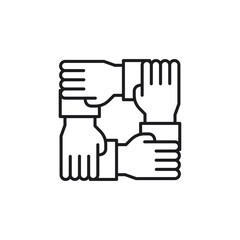 Teamwork icon. People connection symbol modern, simple, vector, icon for website design, mobile app, ui. Vector Illustration