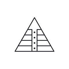 Pyramid icon. Infographics symbol modern, simple, vector, icon for website design, mobile app, ui. Vector Illustration