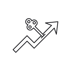 Strategy icon. Growth hacking symbol modern, simple, vector, icon for website design, mobile app, ui. Vector Illustration