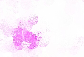 Light Purple, Pink vector pattern with random forms.