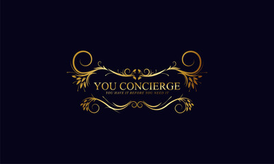 LUXURY Logo design for your business vector template editable