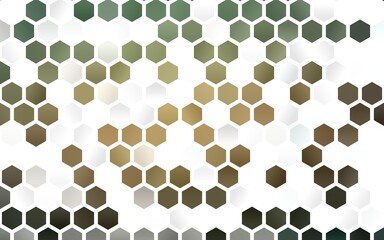 Light Green, Yellow vector layout with hexagonal shapes. Abstract illustration with colorful hexagons. Pattern can for your ad, booklets.