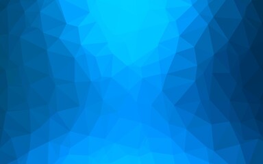 Obraz premium Light BLUE vector low poly texture. Glitter abstract illustration with an elegant design. Template for a cell phone background.