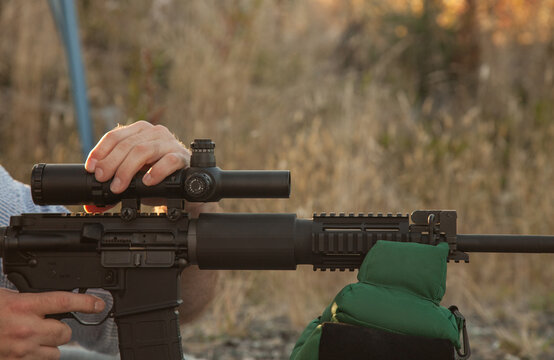 Adjusting Rifle Scope