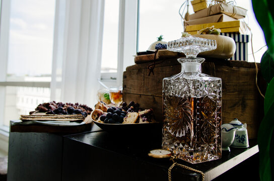 holiday food and drink display