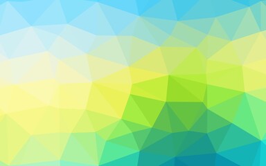 Light Blue, Yellow vector blurry triangle pattern. Colorful illustration in abstract style with gradient. Elegant pattern for a brand book.