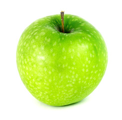 Green ripe Apple isolated on a white background