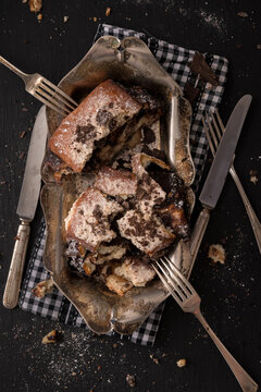 Chocolate Coffee Cake Buns Consumed