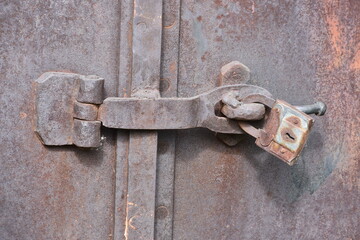 old locks and welded hinges