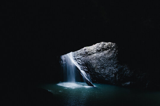 Natural Bridge, Waterfall at Springbrook National Park