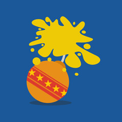 Illustration of fire crackers.Concept for Diwali festival of India