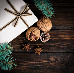 Christmas decorations and gift.