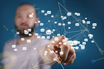 support communication contact concept service