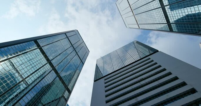 Business office tower from low angle