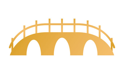 golden bridge chinese decoration icon