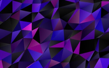 Obraz premium Dark Purple vector low poly cover. An elegant bright illustration with gradient. Completely new template for your business design.