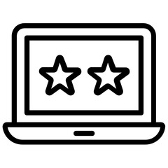 
Customer ratings icon, vector of feedback

