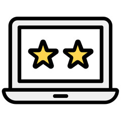 
Customer ratings icon, vector of feedback
