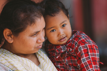 Mother and daughter.
