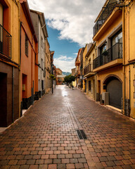 rural town spain summer day