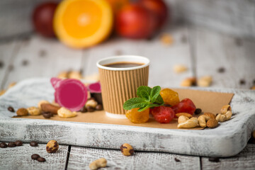 Two paper coffee cups