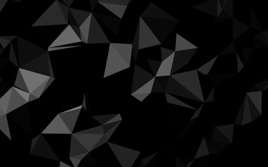 Dark Silver, Gray vector low poly layout. Brand new colorful illustration in with gradient. Completely new design for your business.
