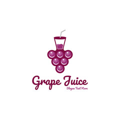 creative grapes icon logo design template, Grape logo. Simple Grape Fruit Logo