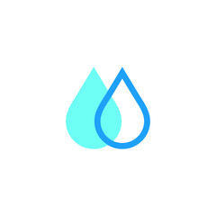 drop water logo vector illustrations