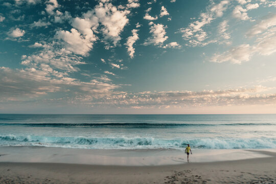 Distant Lone Bloke on a Beach in Australia