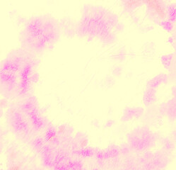 Hippie Art Design. Color Print. Psychedelic Dyed 