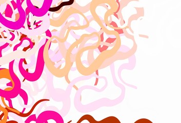 Light Red vector pattern with random forms.