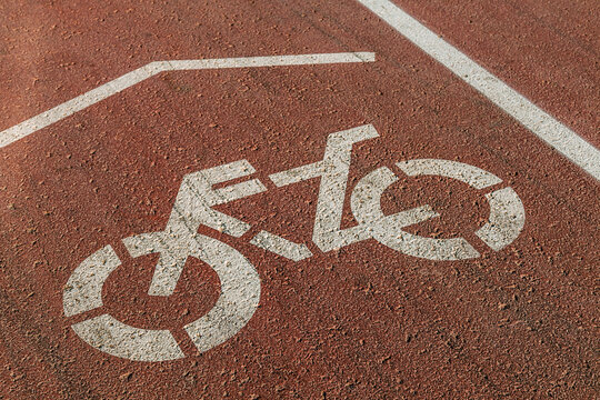 Bicycle Sign in the Road