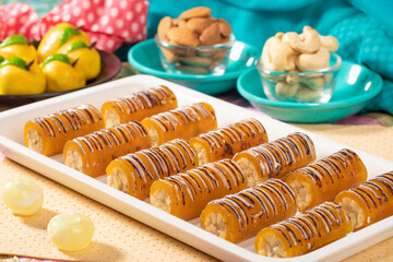 Dry Fruits Mango Roll