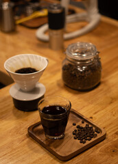 Drip coffee the balance of sweetness and acidity