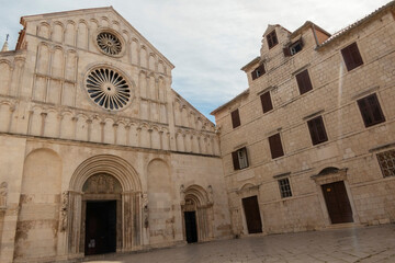Obraz premium St.Anastasia cathedral in Zadar, Croatia.