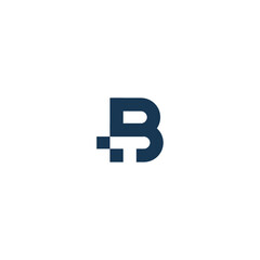 B logo BT vector icon illustration