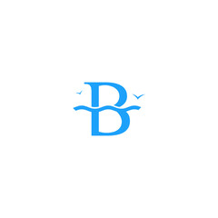 B logo vector icon illustration