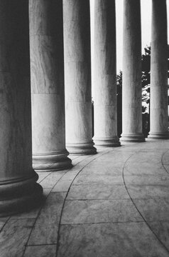 Columns at the Jefferson Memorial