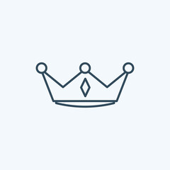 Crown icon. Vector illustration. Acheivement, awards, winner icon