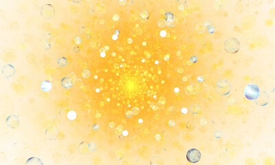 Colorful bubbles, beautiful background for art project. 3D illustration, computer-generated fractal