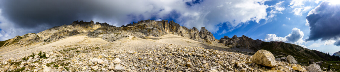 mountains of the Latemar in Italy near Bozen